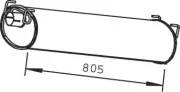Mittelschalldämpfer DINEX 28408