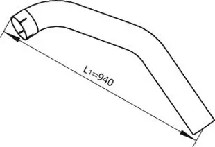 Abgasrohr Mitte DINEX 49227