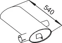 Mittel-/Endschalldämpfer DINEX 50352