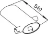 Mittel-/Endschalld&auml;mpfer DINEX 50352