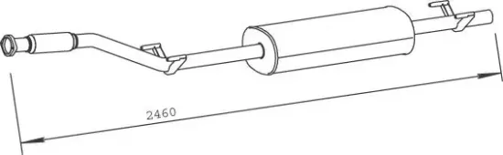 Mittelschalldämpfer DINEX 50446 Bild Mittelschalldämpfer DINEX 50446