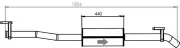 Mittelschalldämpfer mitte DINEX 54308