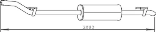 Mittelschalldämpfer DINEX 56322