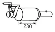 Ruß-/Partikelfilter, Abgasanlage DINEX 56347