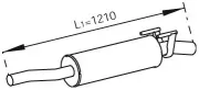 Mittelschalldämpfer DINEX 56353