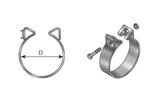 Klemmstück, Abgasanlage DINEX 68819 Bild Klemmstück, Abgasanlage DINEX 68819