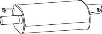 Mittelschalldämpfer DINEX 74393 Bild Mittelschalldämpfer DINEX 74393