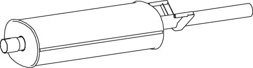 Mittelschalldämpfer DINEX 74406