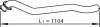 Abgasrohr hinten DINEX 74516