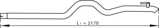 Abgasrohr hinten DINEX 74615 Bild Abgasrohr hinten DINEX 74615