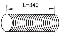 Abgasrohr Mitte DINEX 82214 Bild Abgasrohr Mitte DINEX 82214