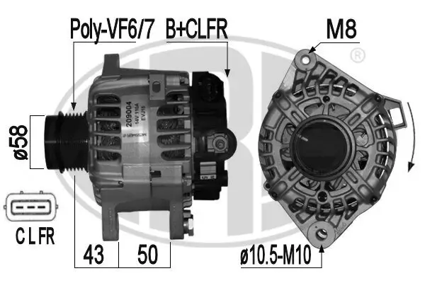 Generator 14 V ERA 209004A