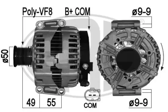 Generator 14 V ERA 209039A Bild Generator 14 V ERA 209039A