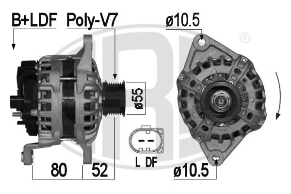 Generator 14 V ERA 209057A