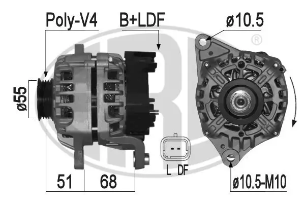 Generator 14 V ERA 209143A