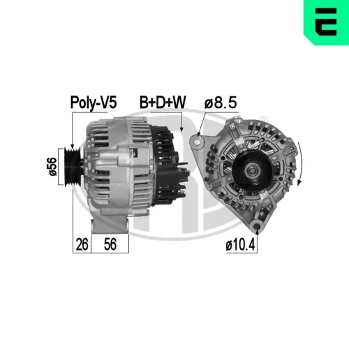 Generator 14 V ERA 209159A Bild Generator 14 V ERA 209159A