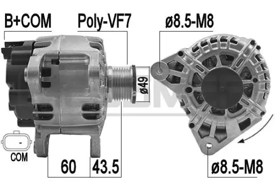 Generator 14 V ERA 209165 Bild Generator 14 V ERA 209165