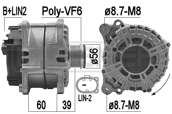 Generator 14 V ERA 209186