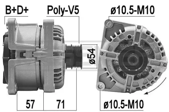 Generator 14 V ERA 209418A Bild Generator 14 V ERA 209418A