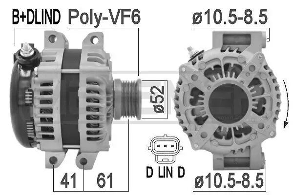 Generator 14 V ERA 209460A