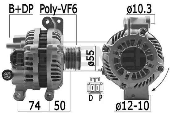 Generator 14 V ERA 209483A Bild Generator 14 V ERA 209483A