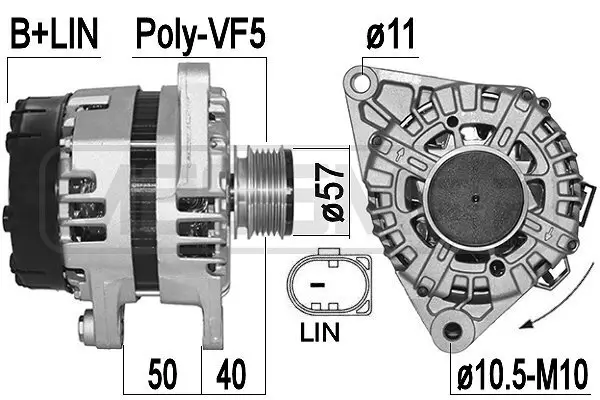 Generator 14 V ERA 209511