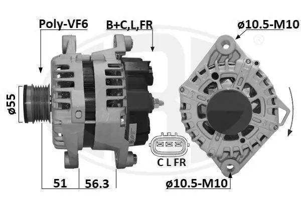 Generator 12 V ERA 209642A