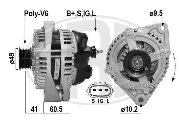 Generator 14 V ERA 209681A