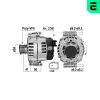 Generator 14 V ERA 209692A Bild Generator 14 V ERA 209692A