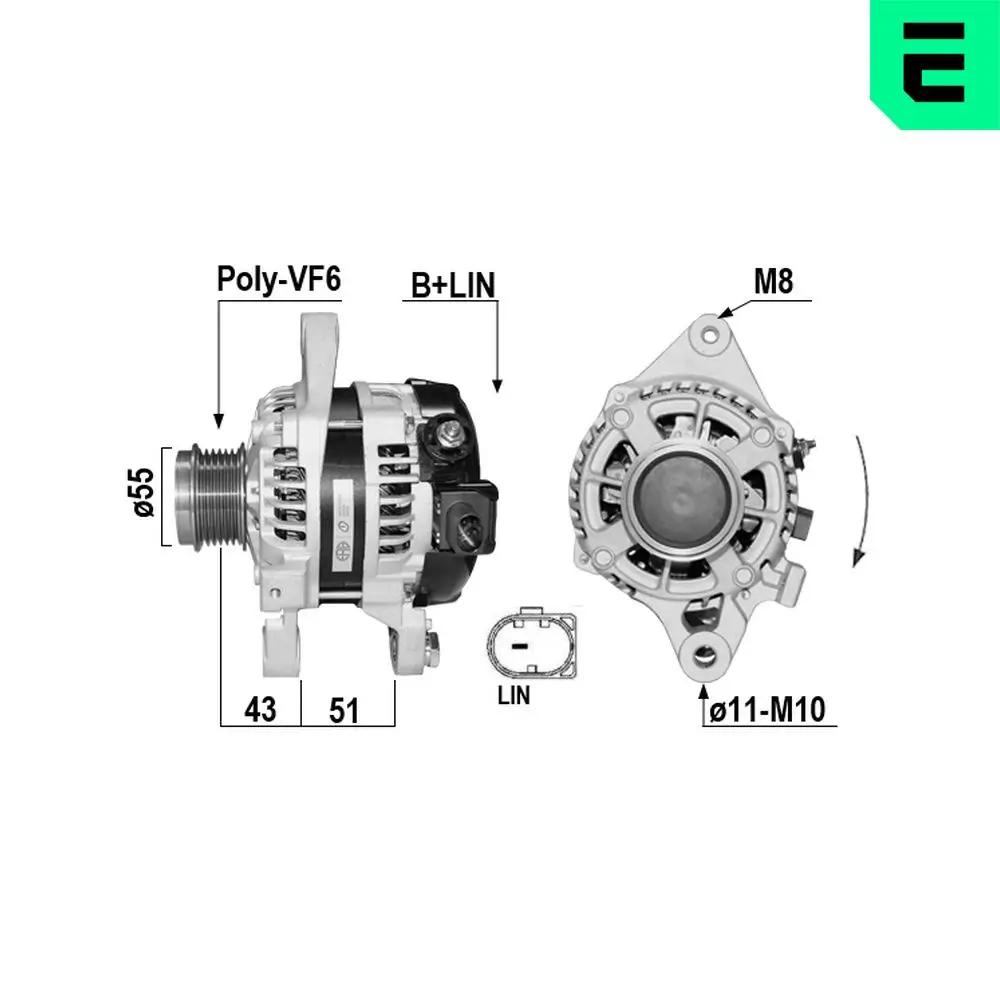 Generator 14 V ERA 209708A