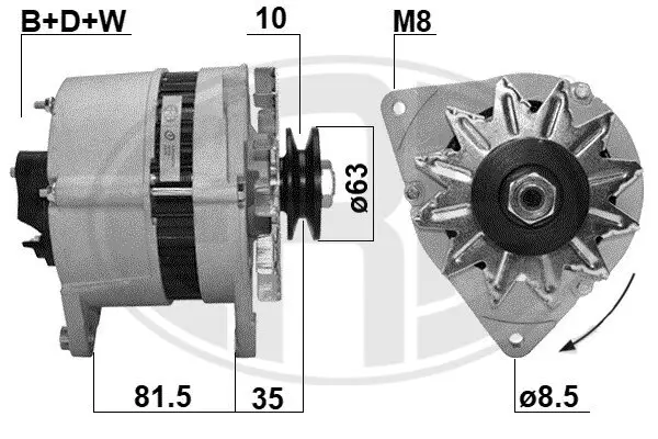 Generator 14 V ERA 210002A