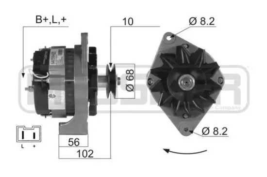 Generator 14 V ERA 210009A Bild Generator 14 V ERA 210009A