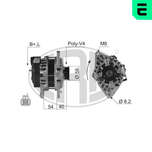 Generator 14 V ERA 210022A Bild Generator 14 V ERA 210022A