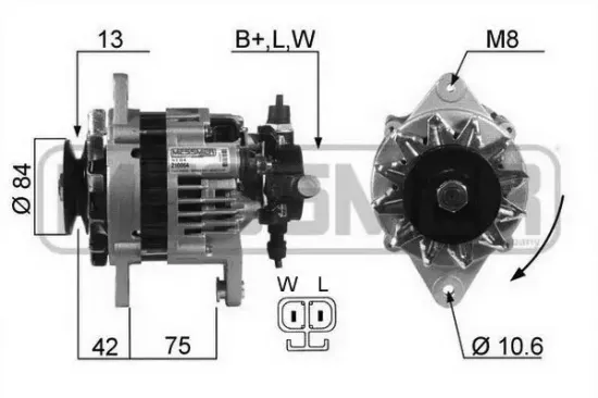 Generator 14 V ERA 210064A Bild Generator 14 V ERA 210064A