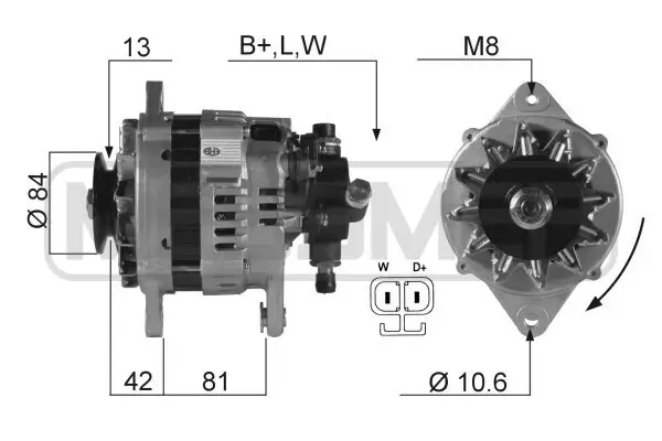 Generator 14 V ERA 210103 Bild Generator 14 V ERA 210103