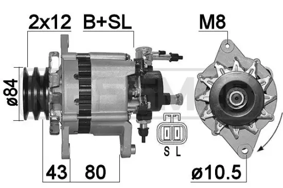 Generator 14 V ERA 210104A Bild Generator 14 V ERA 210104A