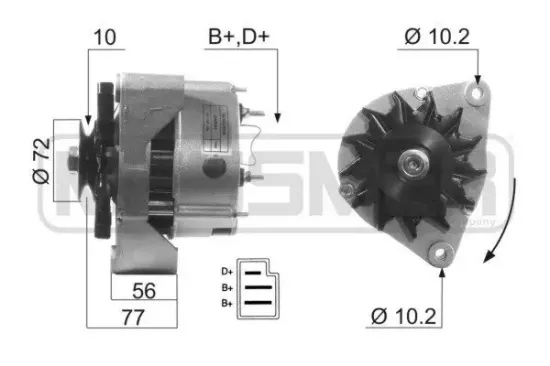 Generator 14 V ERA 210111A Bild Generator 14 V ERA 210111A