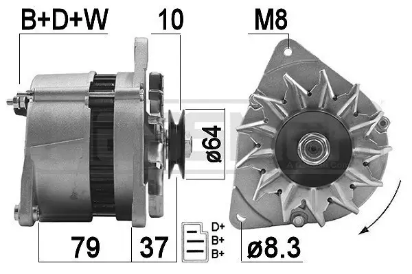 Generator 14 V ERA 210204A