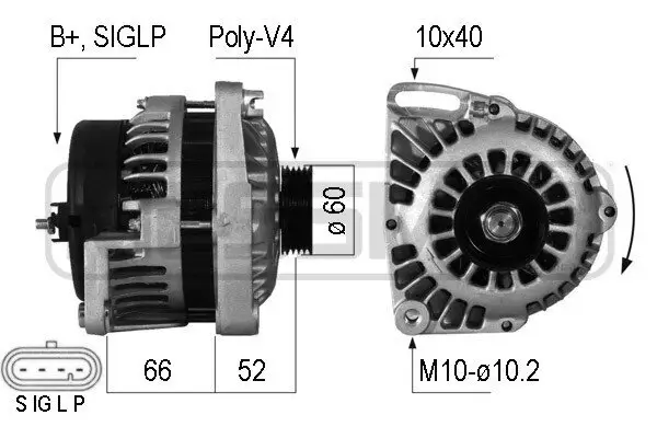 Generator 14 V ERA 210206A