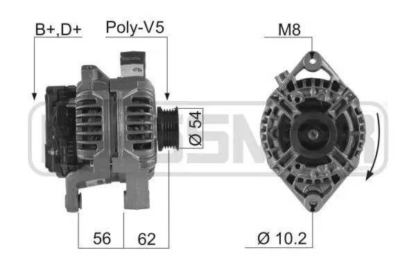 Generator 14 V ERA 210227R Bild Generator 14 V ERA 210227R