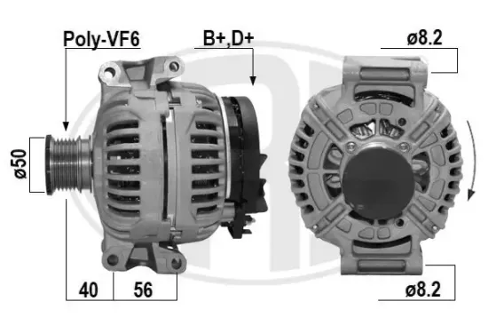 Generator 14 V ERA 210272A Bild Generator 14 V ERA 210272A