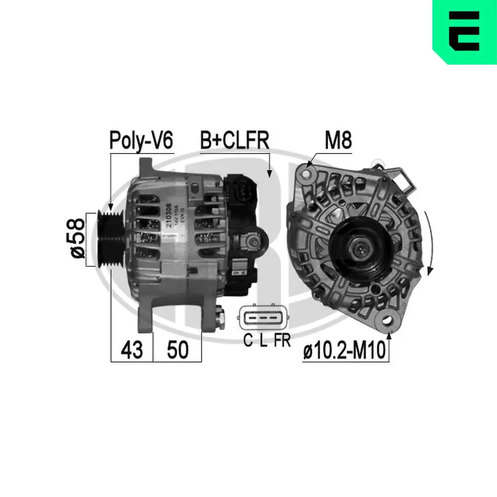 Generator 14 V ERA 210308A