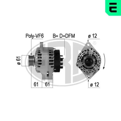 Generator 14 V ERA 210325A Bild Generator 14 V ERA 210325A