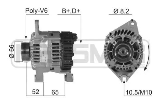 Generator 14 V ERA 210338A Bild Generator 14 V ERA 210338A