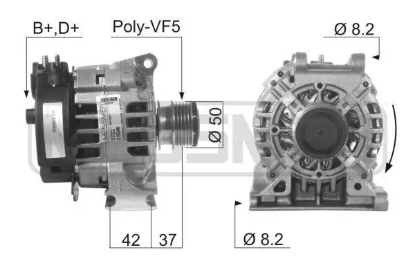 Generator 14 V ERA 210340A Bild Generator 14 V ERA 210340A