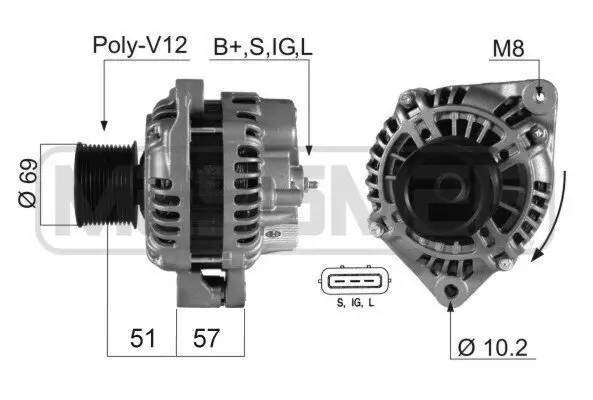 Generator 28 V ERA 210341A