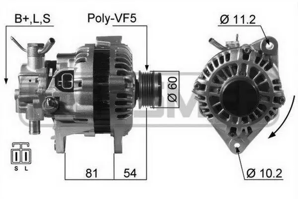 Generator 14 V ERA 210369A Bild Generator 14 V ERA 210369A