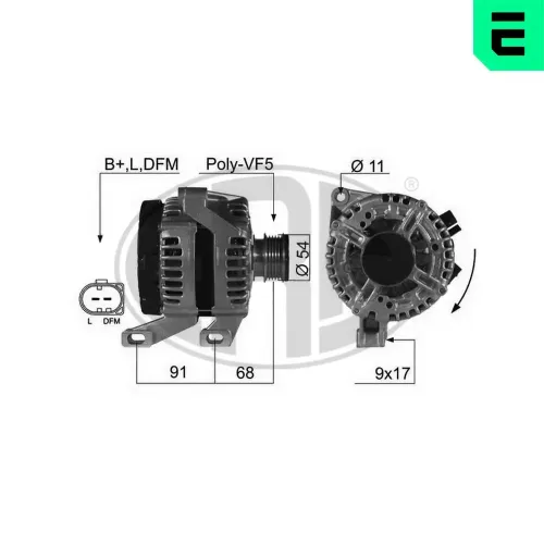 Generator 14 V ERA 210424A Bild Generator 14 V ERA 210424A