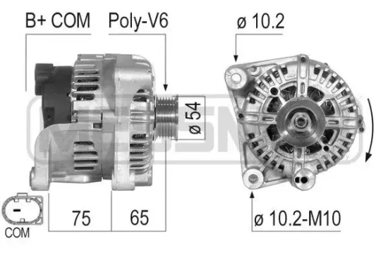 Generator 14 V ERA 210499A Bild Generator 14 V ERA 210499A