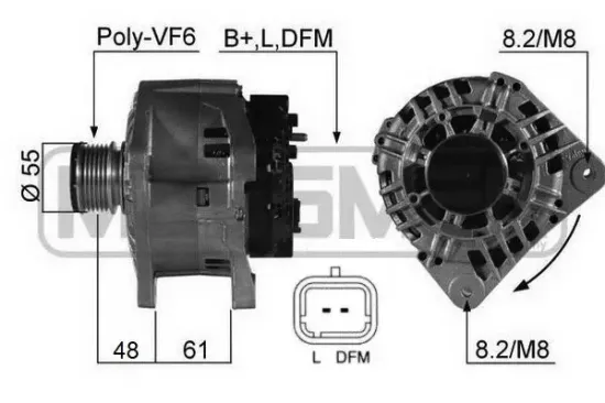 Generator 14 V ERA 210503A Bild Generator 14 V ERA 210503A